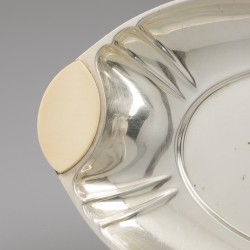 Broodschaal, Art Deco model CF 53, Wolfers Frères, zilver.