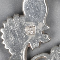 Druivenschaar zilver.
