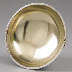 Schaal met hengsel, Carolus Resch, Brașov (Roemenië) ca. 1836, zilver.