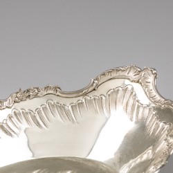 Art-Nouveau broodmand, Delheid Frères, Brussel 1900-1910, zilver.