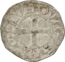 France. Feudal. Louis IX. Denier Tournois. ND (1226-1245). F.