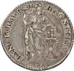 3 Gulden - generaliteits. Utrecht. 1764. VF