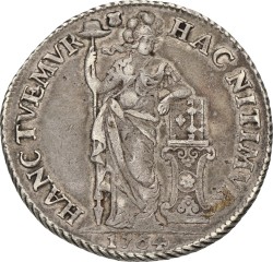 3 Gulden. Utrecht. 1764. Zeer Fraai.