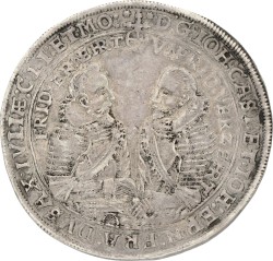 German States. Saxe-Coburg-Eisenach. John Casimir (1572-1633) John Ernest (1572-1638). Thaler. 1615. VF.