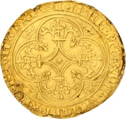 France. Charles VII. Ecu d'or. ND (1422 - 1461). Zeer Fraai.