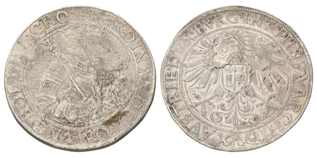 Austria. Hall. Ferdinand I. Thaler. ND (1531-1547). F.