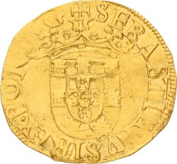 Portugal. Sebastiao. 500 Reis. ND (1557 - 1578). VF +.