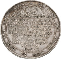 German States. Harz-Zellerfeld. 1711. Baptism Thaler.