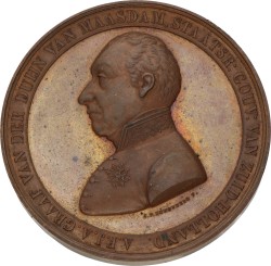 Nederland. 1842. A.F.J.A. Graaf van der Duijn van Maasdam - 25 jaar gouverneur van Zuid-Holland.