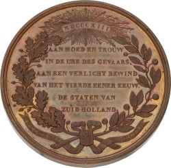 Nederland. 1842. A.F.J.A. Graaf van der Duijn van Maasdam - 25 jaar gouverneur van Zuid-Holland.