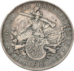 German States. Nurnberg. 1897. Schützenthaler.