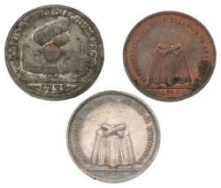 Nederland. Amsterdam. 1797, 1861. Lot (3) Broodpenning.