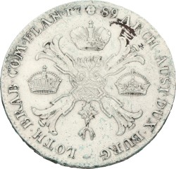 Kronenthaler. Brabant. Joseph II. 1789. Prachtig.