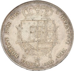 Italian States. Tuscany. Charles Louis, under regency of Maria Louise. 10 Lire. 1807. XF.