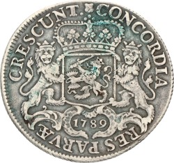Dukaton of zilveren rijder. Utrecht. 1789. VF +
