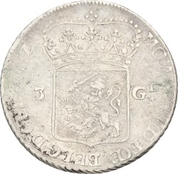 3 gulden - generaliteits. Gelderland. 1764. Zeer Fraai +.