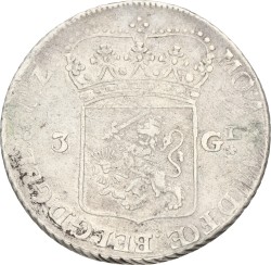 3 gulden - generaliteits. Gelderland. 1764. Zeer Fraai +.