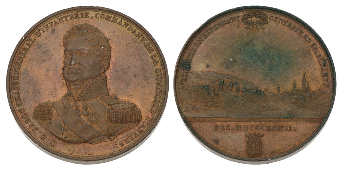 Belgium. Kingdom of the Netherlands. 1832. On the defence of Antwerp under general D. H. Baron von Chassé.