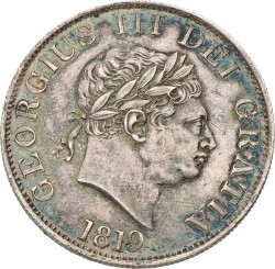 Great Britain. George III. Half Crown. 1819. XF.