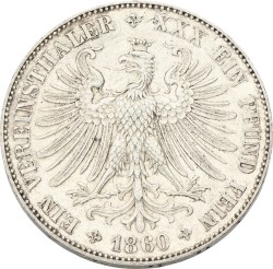 German States. Frankfurt. Vereinsthaler. 1860. XF.