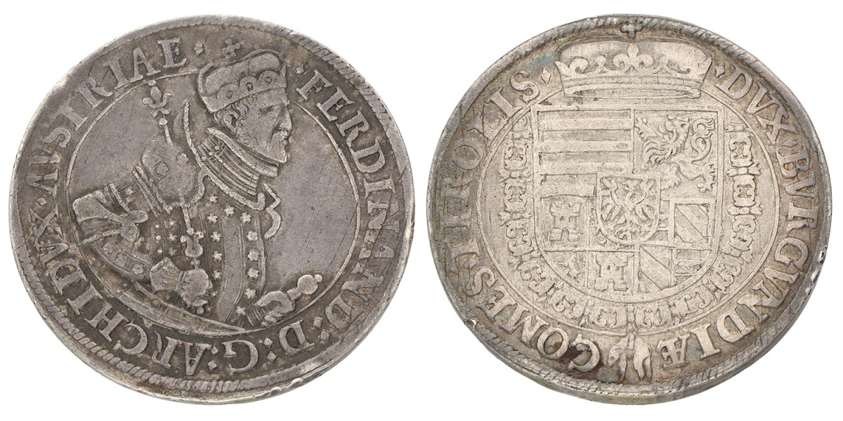 Austria. Austrian States. Tyrol. Ferdinand II. Thaler. ND (1577 - 1595). VF.