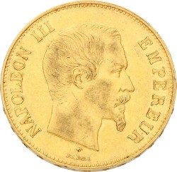 France. Napoleon III. 100 Francs. 1855. XF.