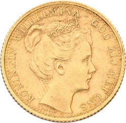 10 Gulden. Wilhelmina. 1898. Prachtig.