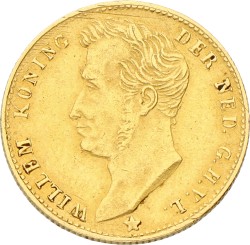 5 Gulden. Willem I. 1827B. Prachtig.