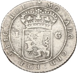 1 Gulden. Nederlands-Indië. 1802. Zeer Fraai.