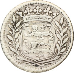 Duit. Afslag in Zilver. West-Friesland. 1739. Zeer Fraai.