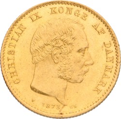 Denmark. Christian IX. 20 Kroner. 1873. XF.