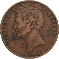 Australia. Professor Holloway Pills & Ointment. Penny Token. 1857. VF.