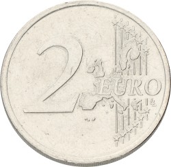 2 Euro - geheel in nikkel geslagen. Beatrix. 2001. Prachtig.