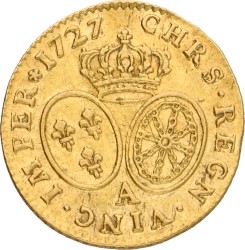 France. Louis XV. Louis d'Or. 1727 A. VF.