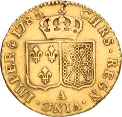 France. Louis VI. Louis d'Or. 1785A. VF.