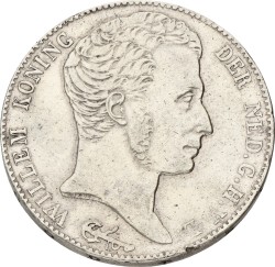 3 Gulden - Overslag. Willem I. 1832/1821. Prachtig.