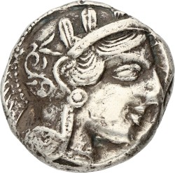 Athens. Tetradrachm. ND (455 - 449 BC). VF.