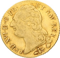 France. Louis XVI. Louis D'or. 1787 D. VF +.