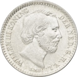 10 Cent. Willem III. 1850. Zeer Fraai / Prachtig.