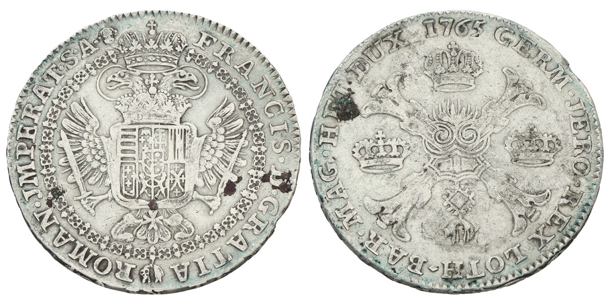 Kronenthaler. Brabant. Maria Theresia. 1765. Zeer Fraai.