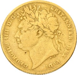 Great Britain. George IV. Sovereign. 1821. F +.