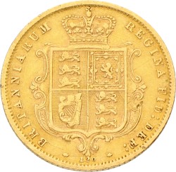 Great Britain. Victoria. ½ Sovereign. 1872 Die nr. 120. F +.