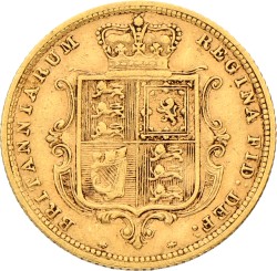 Great Britain. Victoria. ½ Sovereign. 1885. VF +.