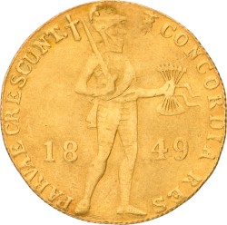 Gouden Dukaat. Willem III. 1849. VF +