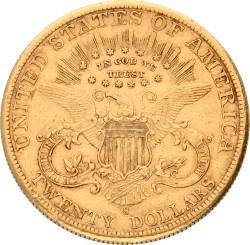 USA. San Francisco. 20 Dollars. 1900. XF.