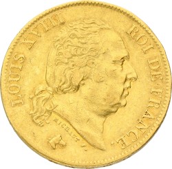 France. Louis XVIII. 40 Francs. 1816L. XF.