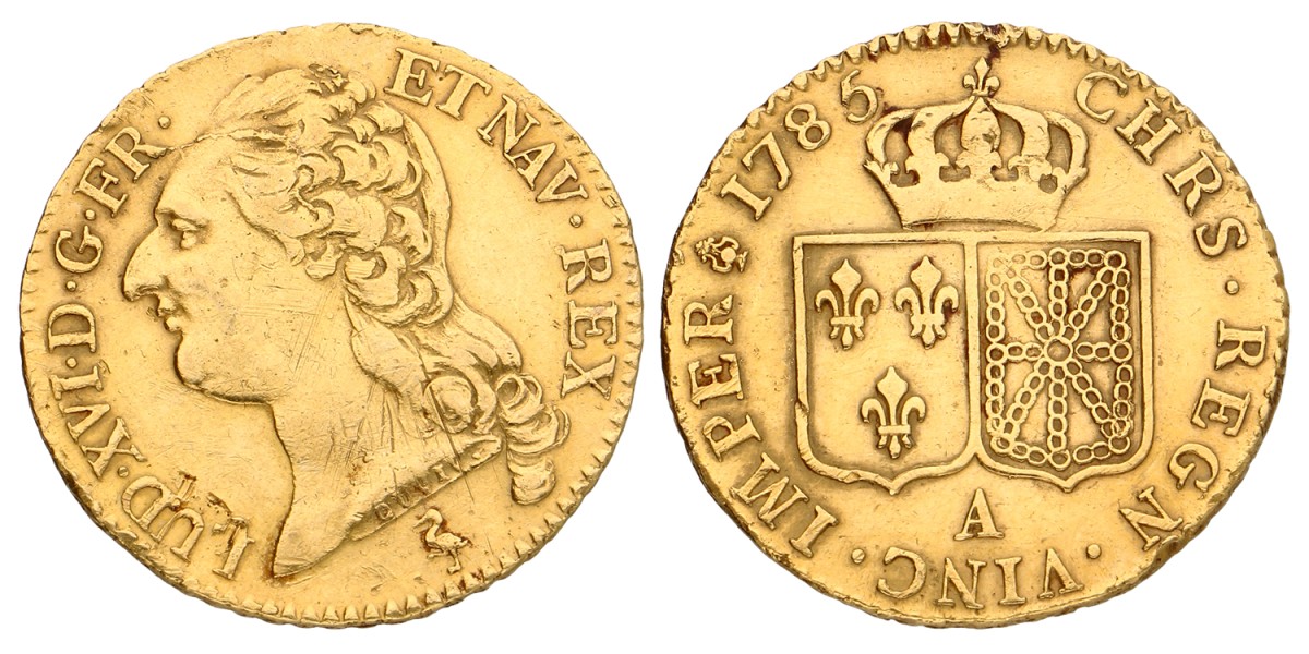 France. Louis VI. Louis d'Or. 1785A. VF.