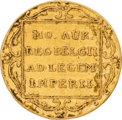 Gouden Dukaat - restrike. Willem I. 1825 B. Zeer Fraai / Prachtig.