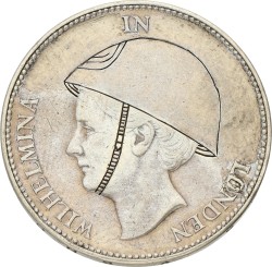 1 Gulden. Wilhelmina in Londen. 1940. Zeer Fraai.