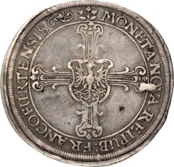 German states. Frankfurt. Reichsthaler. 1647. VF +.